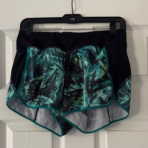 Athleta Black and Green Athletic Shorts